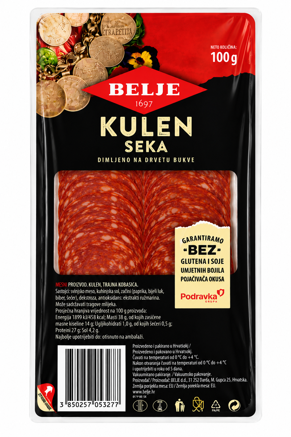 Belje-Kulen Seka Aufschnitt 100g
