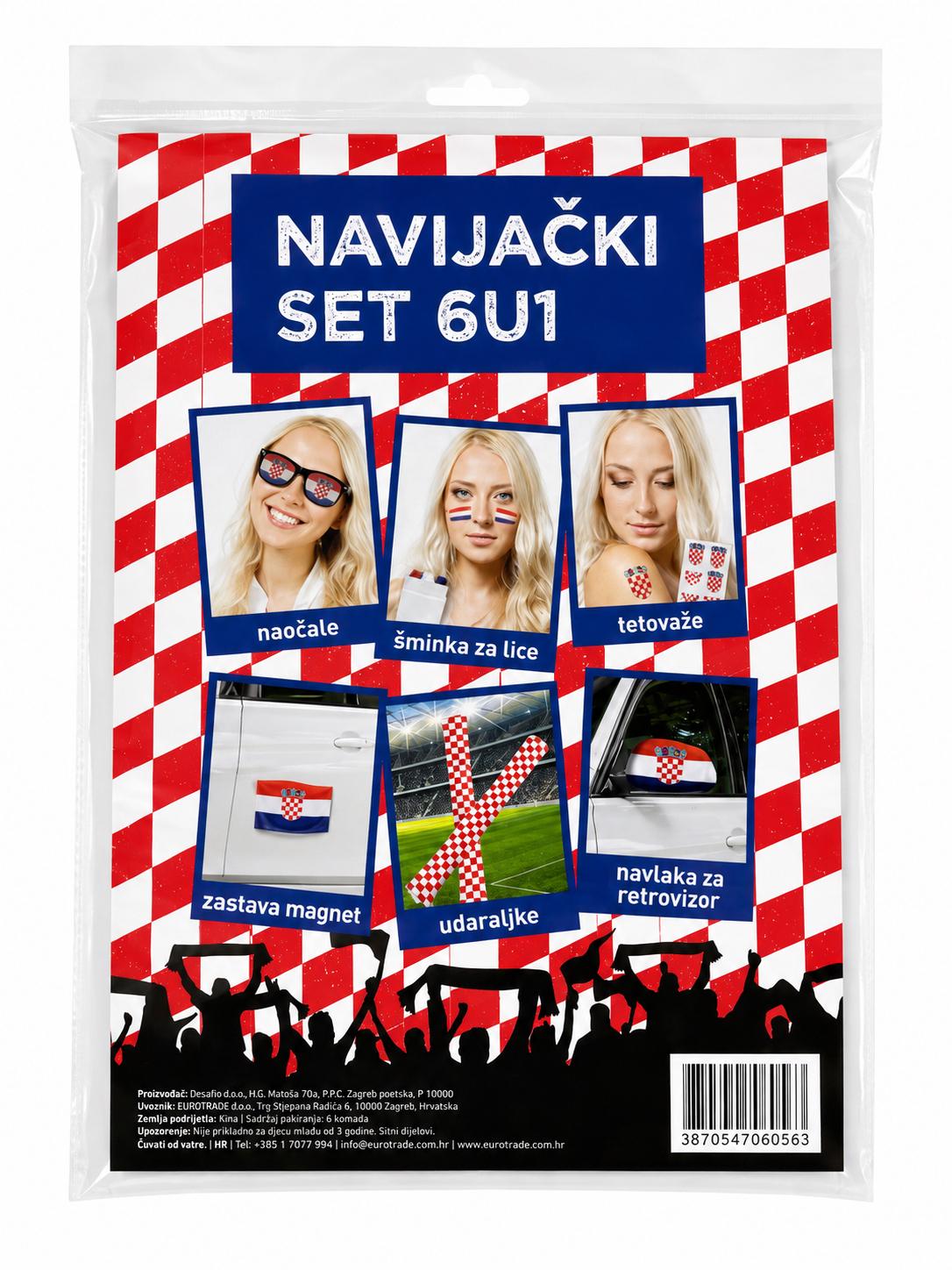 Kroatische Fan Set 6/1 / Hrvatski Navijacki Set6/1