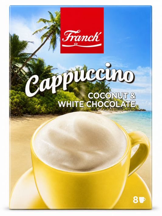 Franck Cappuccino Coconut & White Chocolate 148g