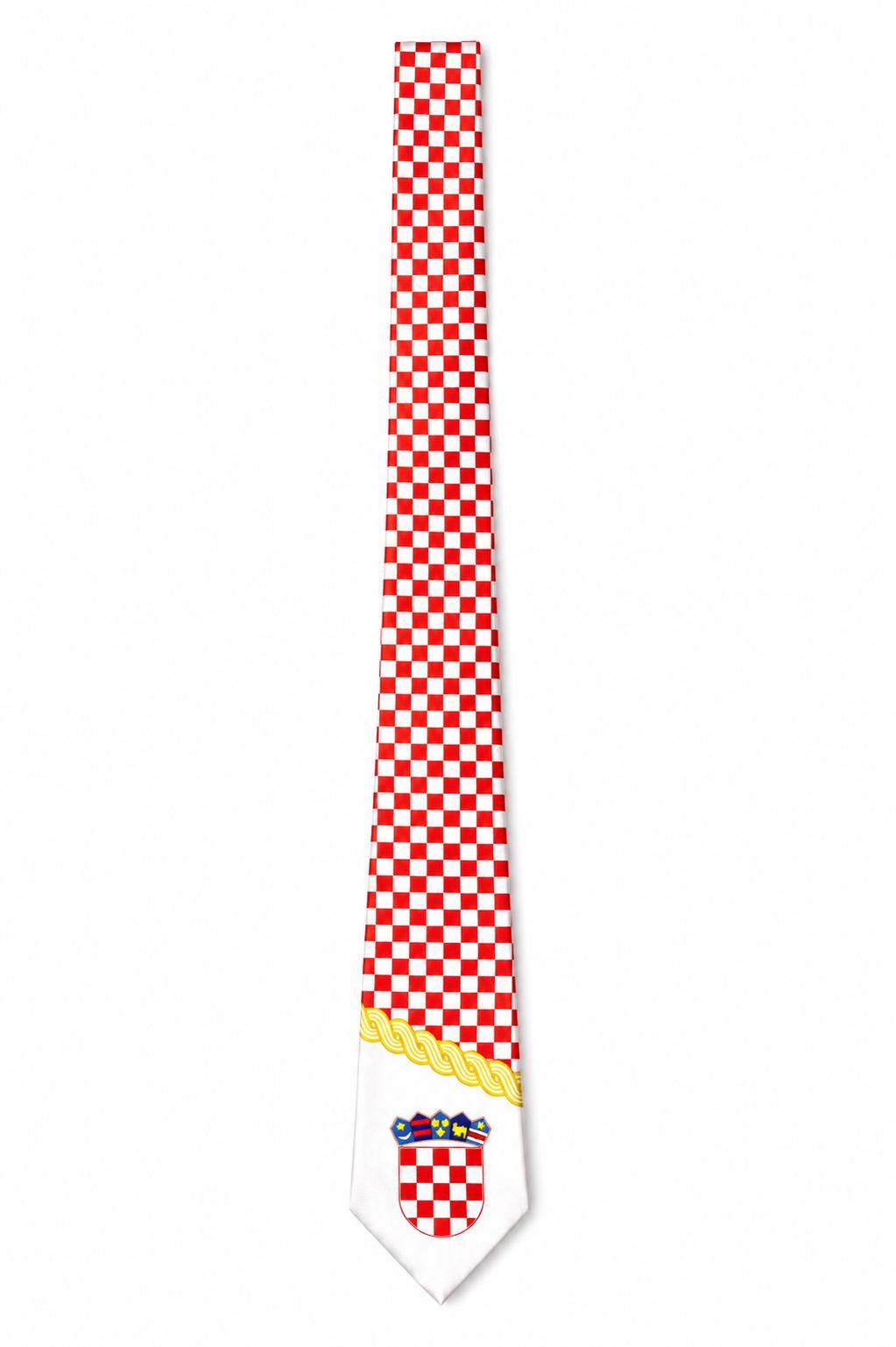 Kroatische Krawatte 143x10cm/Hrvatska Navijacka Kravata 143x10cm