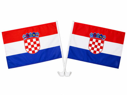 Autofahne Kroatien/ Autozastavice Hrvatska Zastava